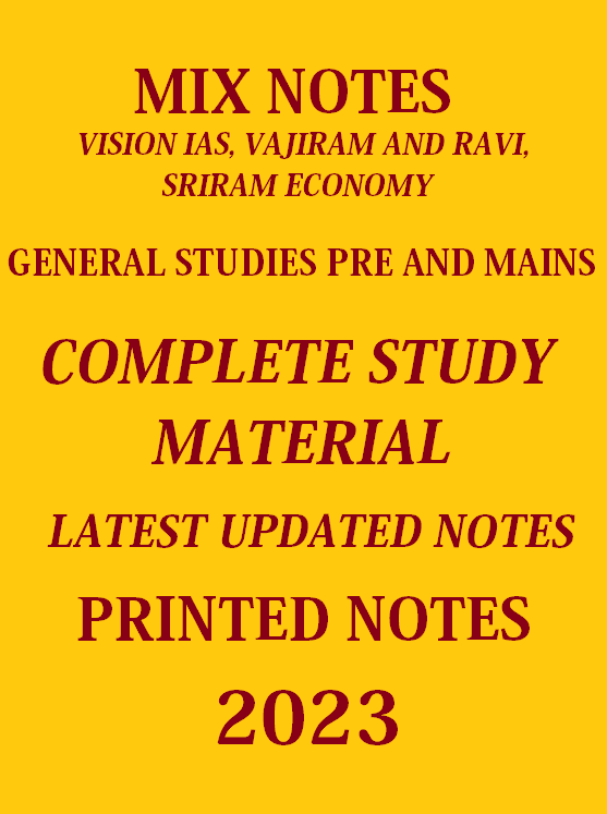 MIX NOTES FOR UPSC CSE GENERAL STUDIES PRELIMS AND MAINS VAJIRAM AND ...