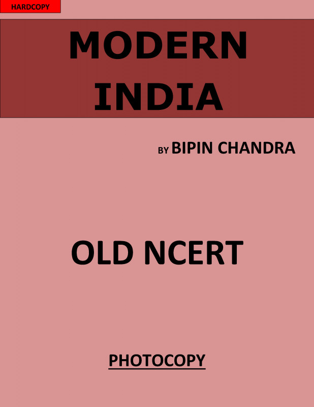 MODERN INDIA BY BIPIN CHANDRA OLD NCERT