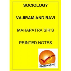 Sociology optional Printed notes by VAJIRAM AND RAVI Mahapatra Sir