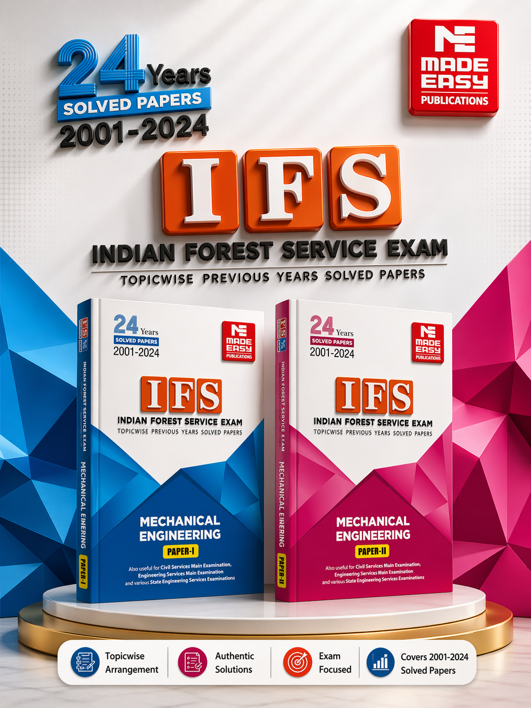 IFS Mains 2025 Mechanical Topicwise Previous Year Solved Paper-1,2 MADE EASY
