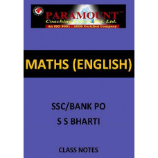 MATHS SSC S S BHARTI ENGLISH CLASS NOTES