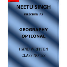 NEETU SINGH GEOGRAPHY OPTIONAL CLASS NOTES
