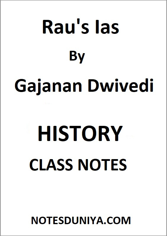 Raus Ias Gajanan Dwivedi History Class Notes English Medium Raus Ias Gajanan Dwivedi History Class Notes English Medium