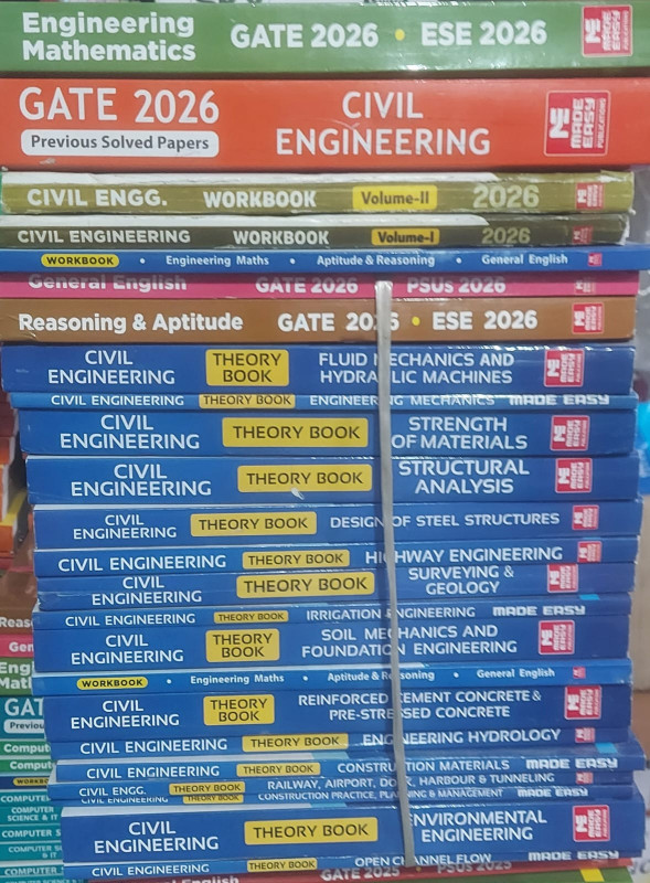 Civil Engineering Classroom Study Package Original Books 2026 for  GATE  Set of 23 Books Made Easy