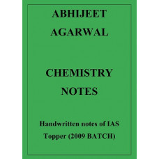 Chemistry Handwritten notes of IAS Topper Abhijeet Agarwal Hard Copy