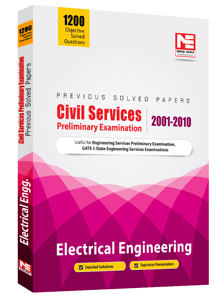 UPSC Civil Services Pre Exam: Electrical Engineering Previous Year Solved Paper